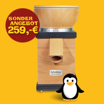 Getreidemühle Schnitzer Cerealo 125 Sonderangebot Getreidemühle Schnitzer Cerealo 125 - Sonderpreis