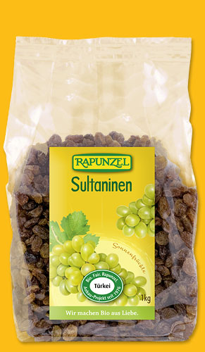Sultaninen, 1 kg, kontrolliert biologischer Anbau, Rapunzel