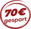 70 EUR sparen