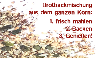 Brotbackmischung Captain Seed aus dem ganzen Korn