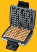 Cloer Brüsseler Waffelautomat 1445 für 2 Stück Belgische Waffeln