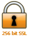 256 bit SSL verschlüsselte sichere Übertragung