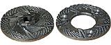 Stahlscheiben-Paar grob - 16a/17a für Handgetreidemühle Diamant