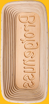 Gärkörbchen mit Schriftzug Brotgenuss