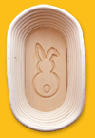 Gärkörbchen mit Motiv Osterhase