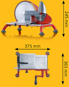 Maße Allesschneider Graef Manuale H 93 Maße Allesschneider Graef Manuale H 93
