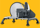 Brotmaschine Graef Manuale H 92 schwarz Messerseite Brotmaschine Graef Manuale H 92 schwarz Messerseite