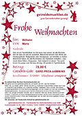 Geschenkgutschein Weihnachten Sterne