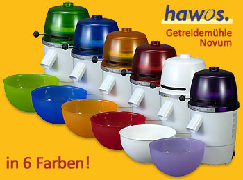 hawos Getreidemühle Novum in 6 Farben