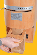effektive Klemmhalterung der Komo Getreidemühle Jumbo