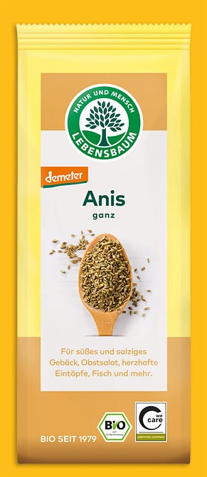 Anis ganz, 50g, Lebensbaum, aus kontrolliert biologischem Anbau