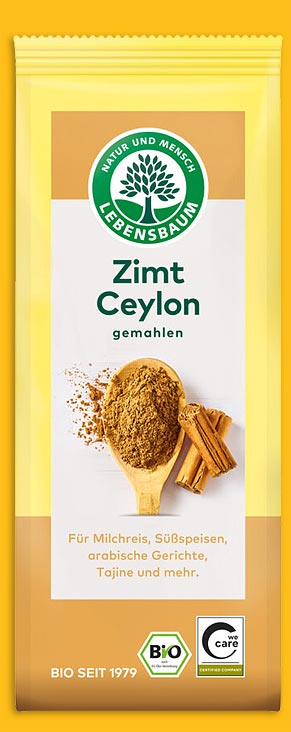 Ceylon Zimt gemahlen Tüte, 50g, Lebensbaum, aus kontrolliert biologischem Anbau