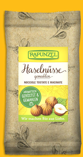 Haselnüsse geröstet, gemahlen 125 g, kontrolliert biologischer Anbau, Rapunzel