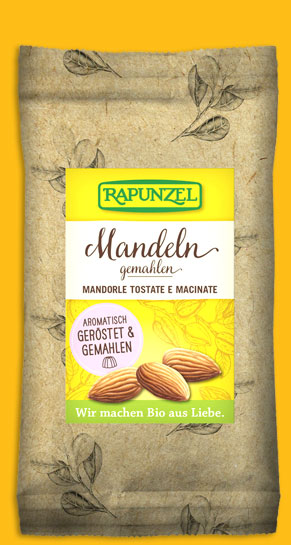 Mandeln geröstet, gemahlen 125 g, kontrolliert biologischer Anbau, Rapunzel
