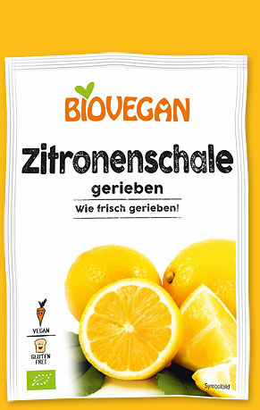 Zitronenschale gerieben 9g, BIO von Biovegan