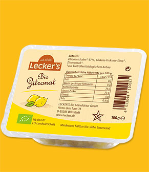 Lecker's Bio Zitronat, 100 g 