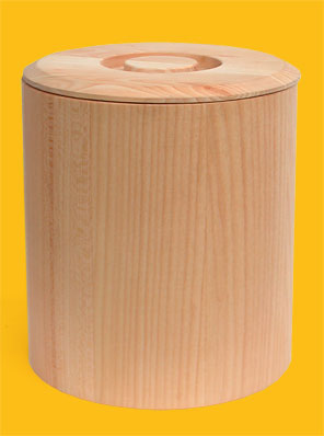 Holzdose aus Linde für 1 kg