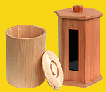 Holzdosen aus Linde und Lärche