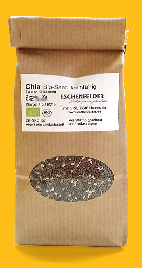 Keimsaat Chia aus biologischem Anbau