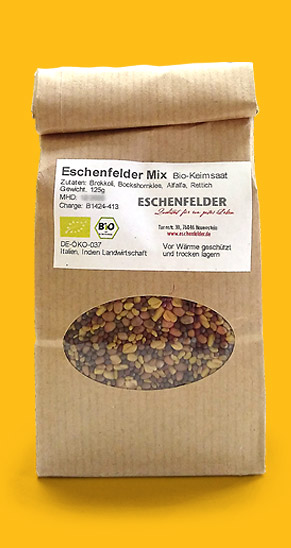 Keimsaat Eschenfelder Mix aus biologischem Anbau