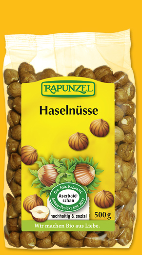 Bio Haselnüsse, 500 g, kontrolliert biologischer Anbau, Rapunzel