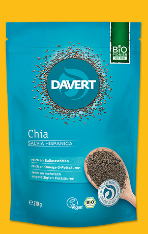 Chia-Samen 210g,  Davert, Bio-Chia