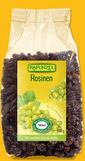 Rosinen, 500 g, kontrolliert biologischer Anbau, Rapunzel
