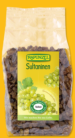 Sultaninen, 500 g, kontrolliert biologischer Anbau, Rapunzel