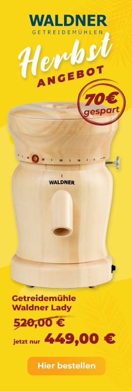 Sonderangebot Getreidemühle Waldner-Biotech Lady