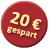 20 EUR sparen 10 EUR sparen